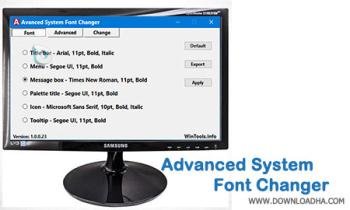 Advanced System Font Changer 1.1.1.31 Portable