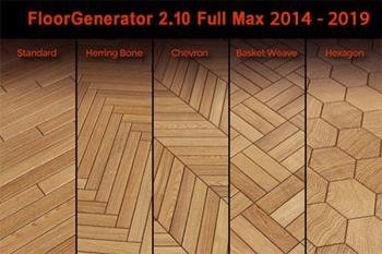 Генерация напольного покрытия - FloorGenerator 2.10 for 3ds Max 2014-2019