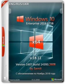Windows 10 Enterprise LTSB 2016 x64 En+Ru+Uk v18.11