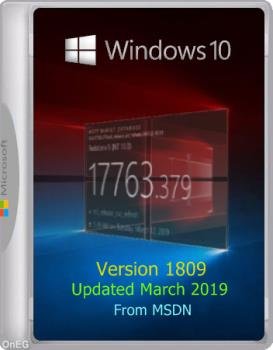 Оригинальные образы - Microsoft Windows 10 Version 1809 Build 17763.379 (С обновлениями по март 2019)
