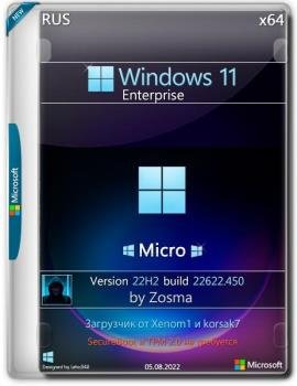 Windows 11 Enterprise x64 Micro 22H2 build 22622.450 by Zosma